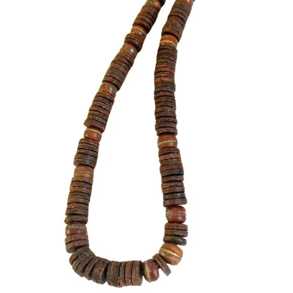 Vintage 1960s–70s Southwest Leather Crossbody Bag w/ Buffalo Nickel Closure - Picture 3 of 12